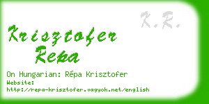 krisztofer repa business card